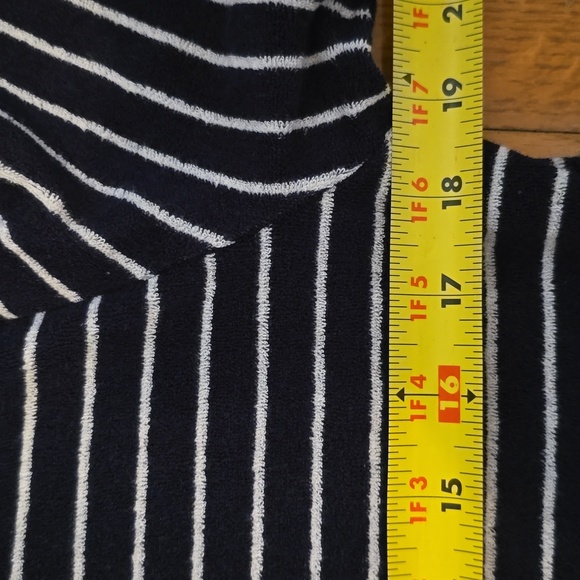 BEN SHERMAN BRAND MEN'S BLUE SHORT SLEEVE STRIPED 2 BUTTON POLO SIZE SMALL - Picture 12 of 16